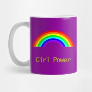 Girl Power Feminism Rainbow Mug